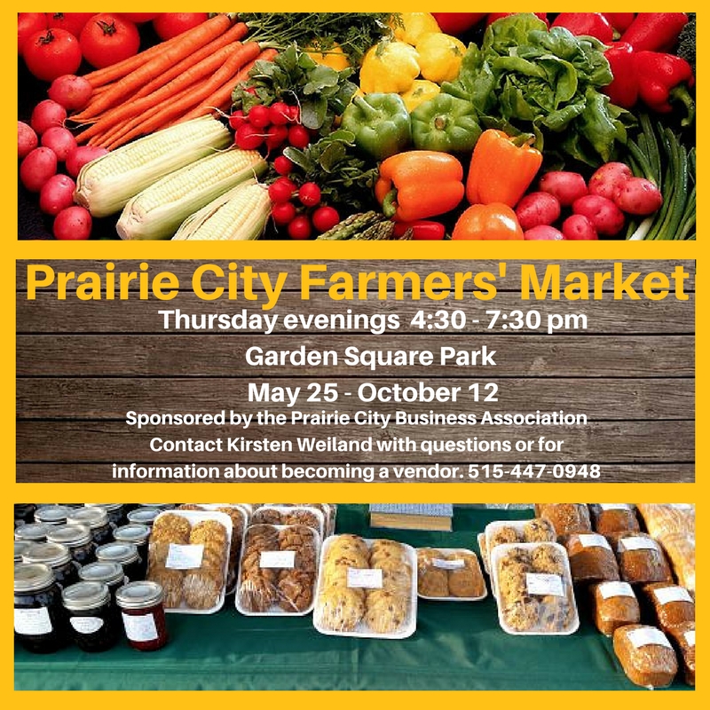 Farmers' Market @ Garden Square Park | Prairie City | Iowa | United States