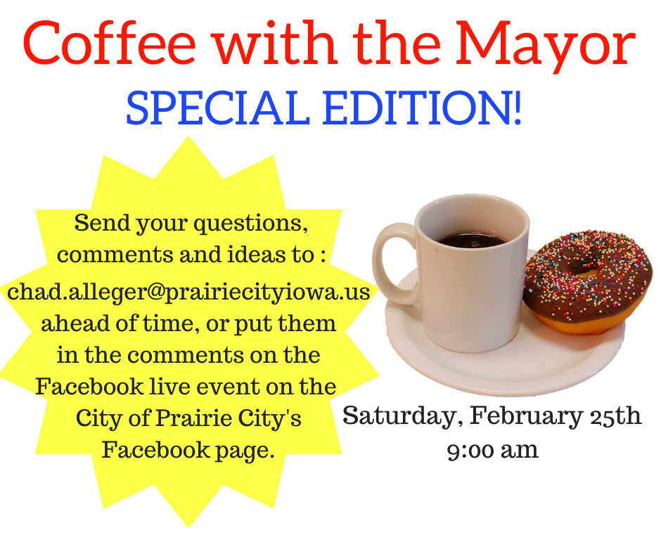Coffee with the Mayor @ Prairie City Public Library